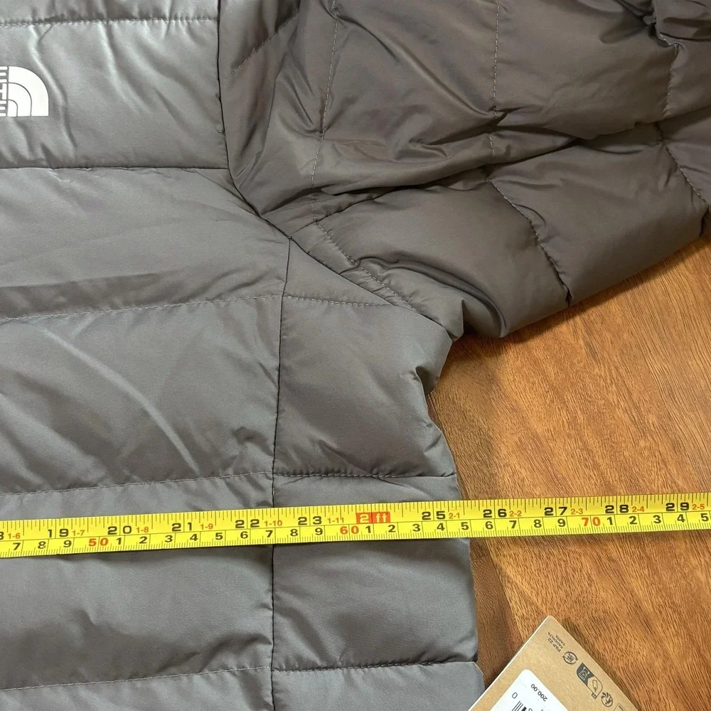 NWT The North Face Jacket Mens XL Gray Aconcagua 3 Down Puffer Full Zip Hiking